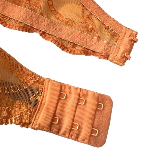 Natori Orange Lace Underwire Bra Women’s 36D - Picture 7 of 9